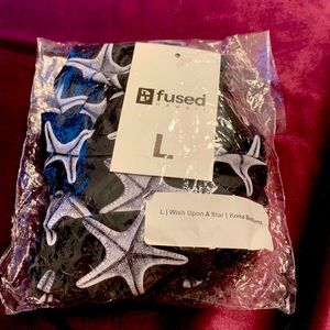 Large Fused Kona bottoms wish upon a star black and white